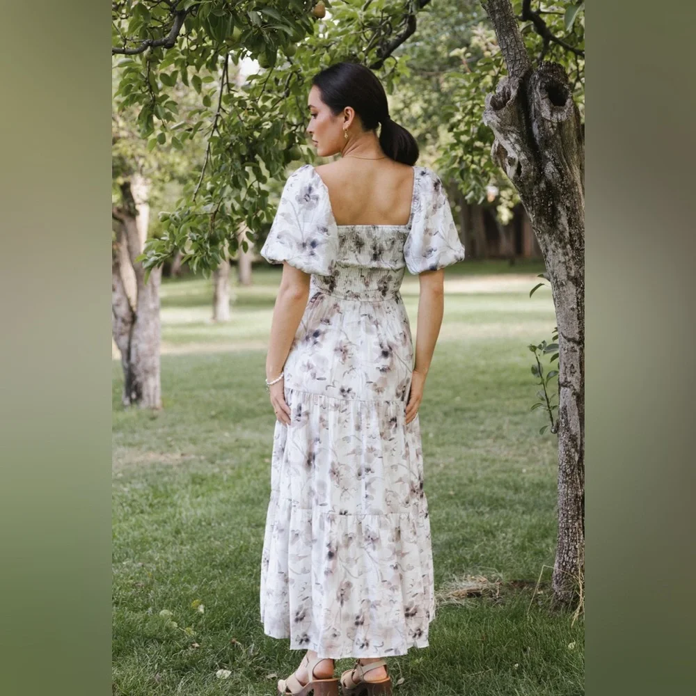 GUADRIA FLORAL MAXI DRESS SIZE M NWT - Picture 2 of 4